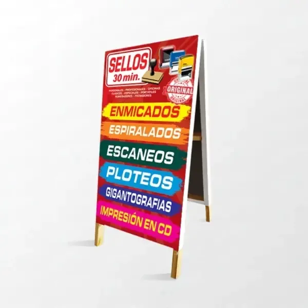 Caballetes publicitarios Temuco