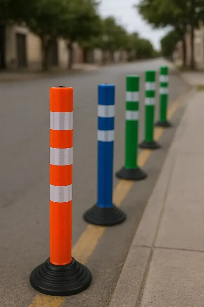 Instalación de hitos viales