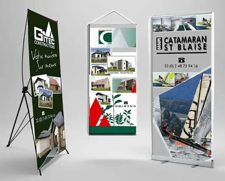 Pendones publicitarios en Temuco